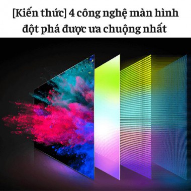 [Kiến thức] 4 công nghệ màn hình đột phá được ưa chuộng nhất 