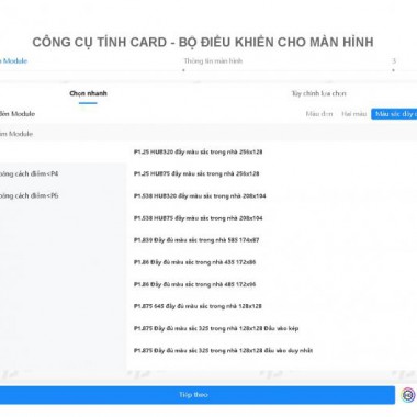 Cách tính mạch nhận và bộ xử lý đơn giản cho màn hình led