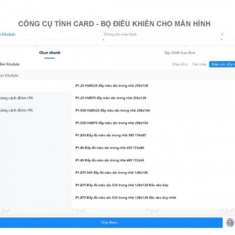 Cách tính mạch nhận và bộ xử lý đơn giản cho màn hình led